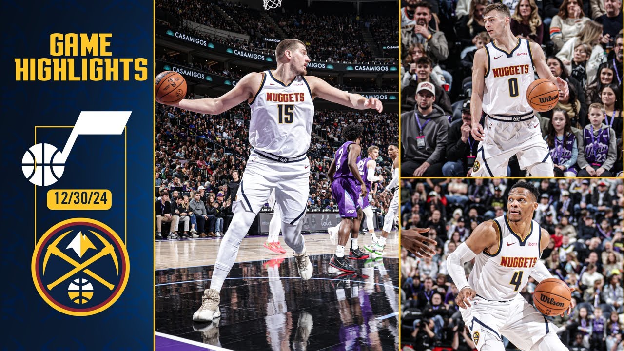 Denver Nuggets vs. Utah Jazz Full Game Highlights 📺 | 12/30/24