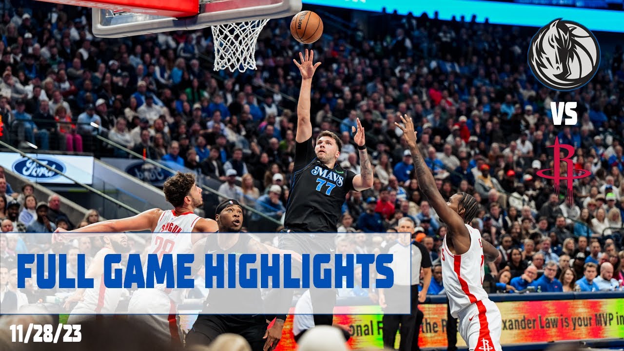 Luka Doncic (41 points) Highlights vs. Houston Rockets | 11/28/23 background