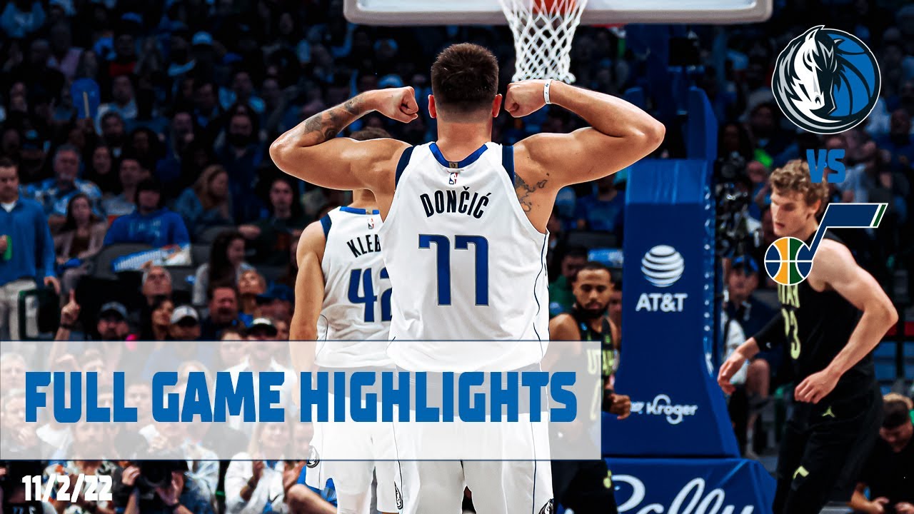 Luka Doncic (33 points) Highlights vs. Utah Jazz background