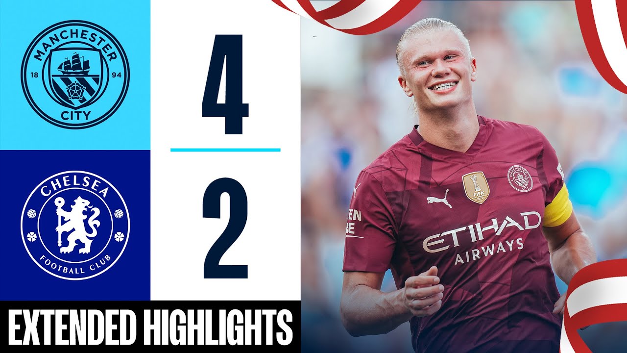 HIGHLIGHTS | MAN CITY 4-2 CHELSEA | HAALAND HAT-TRICK! background