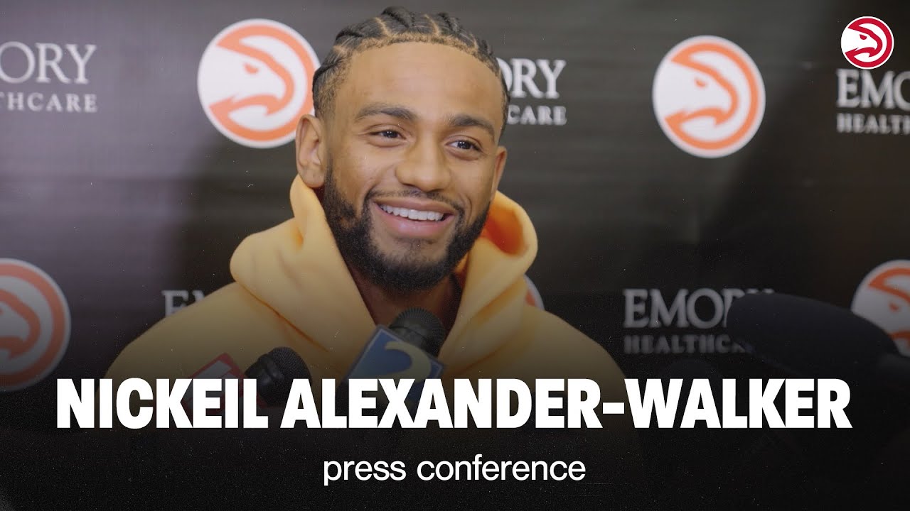 Nickeil Alexander-Walker First Press Conference | Atlanta Hawks background