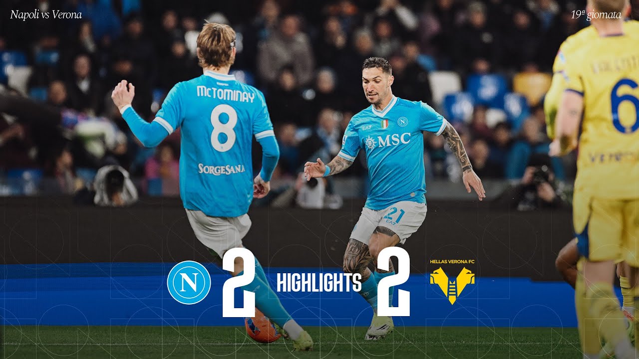 Highlights | Napoli - Verona 2-2 | Serie A - 19ª giornata background
