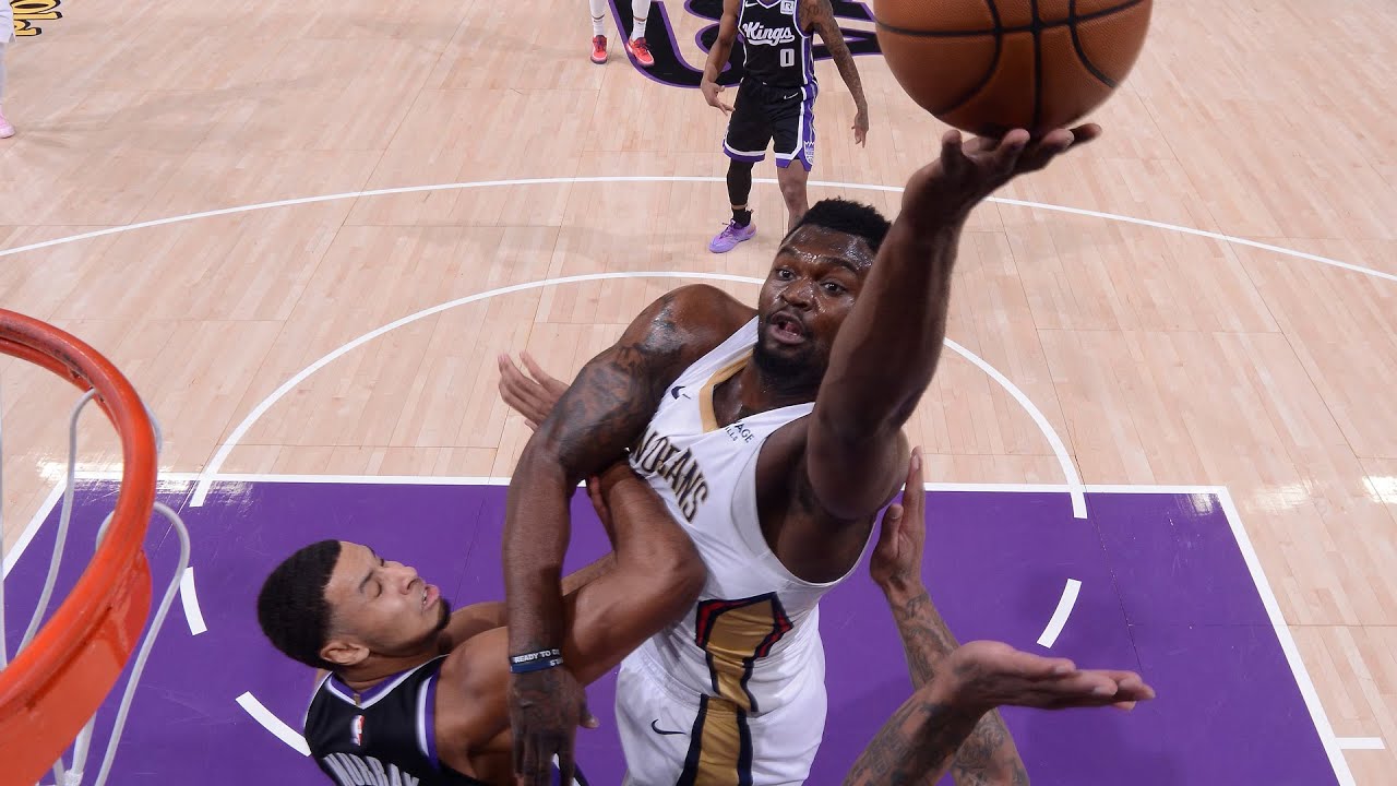 Zion Williamson Highlights vs. Sacramento Kings 2/8/25 background