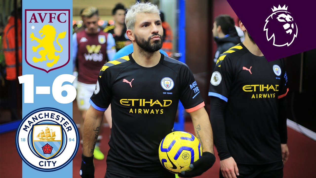 HIGHLIGHTS | ASTON VILLA 1-6 MAN CITY | AGUERO HATRICK, MAHREZ (2), JESUS background
