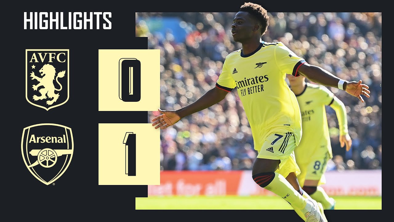 HIGHLIGHTS | Aston Villa vs Arsenal (0-1) | Premier League | SAKA STRIKES!