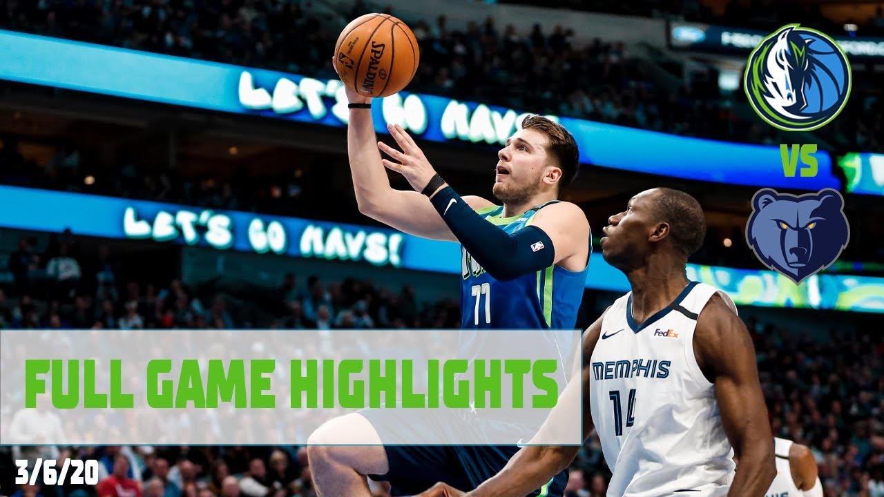 Luka Doncic (21 Points) Highlights vs. Memphis Grizzlies background