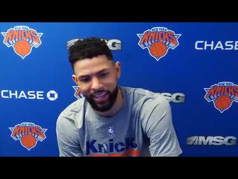 New York Knicks Media Day 2020: Austin Rivers background