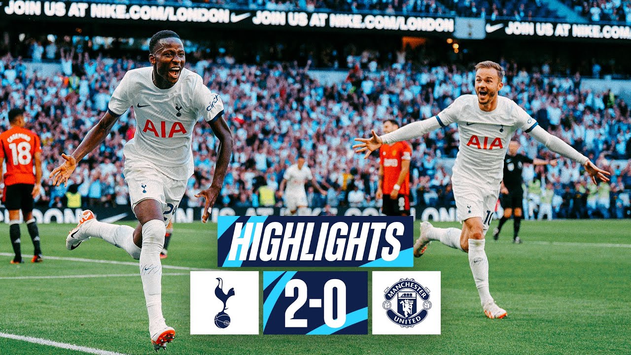 TOTTENHAM HOTSPUR 2-0 MANCHESTER UNITED // PREMIER LEAGUE HIGHLIGHTS background