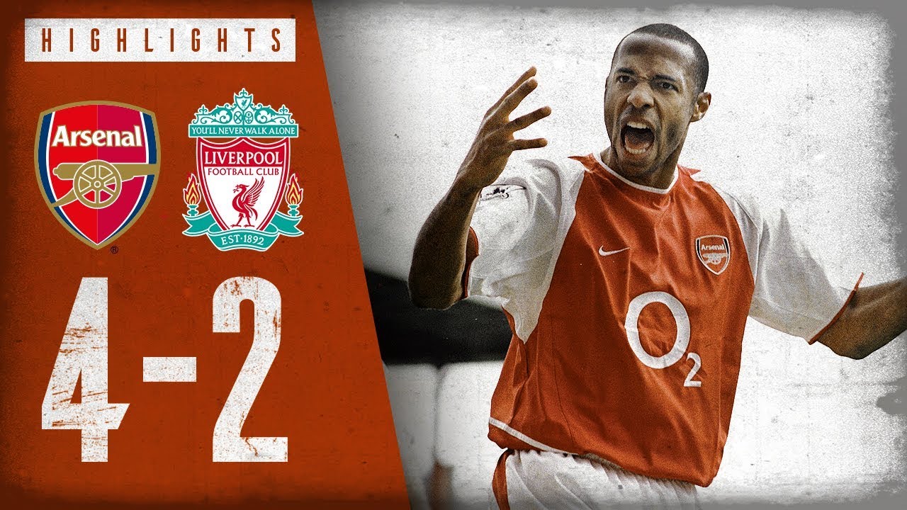 HENRY WITH A WORLDIE! | Arsenal 4-2 Liverpool | Highlights | April 9, 2004 background