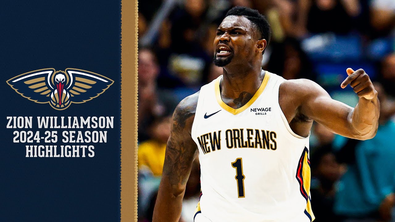 Zion Williamson 2024-25 NBA Season Highlights | New Orleans Pelicans background