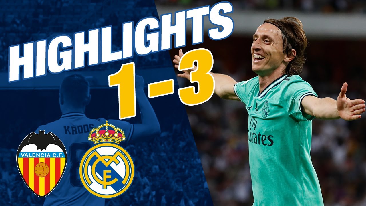 GOALS AND HIGHLIGHTS | Valencia 1-3 Real Madrid | Spanish Super Cup background