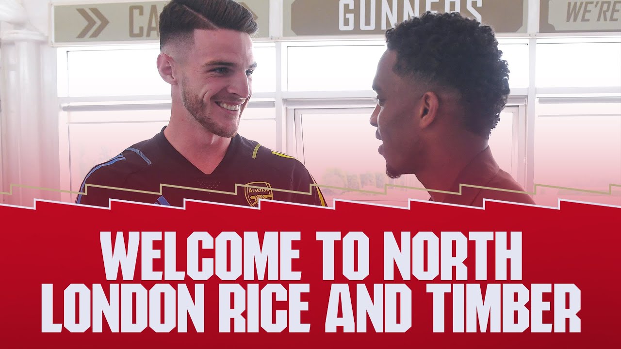 LIVE | Declan Rice and Jurrien Timber join the squad at Arsenal Training Centre! background