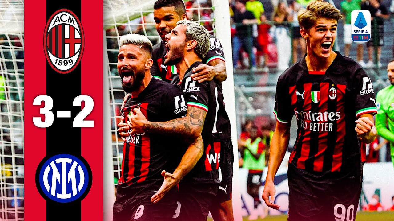 Leão-Giroud-Leão and the derby is ours | AC Milan 3-2 Inter | Highlights Serie A 2022/23 background