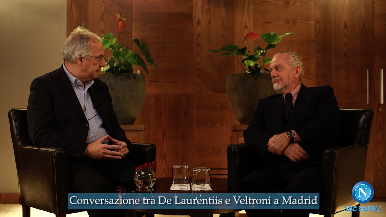 Conversazione tra Aurelio De Laurentiis e Walter Veltroni: esclusiva da Madrid. background