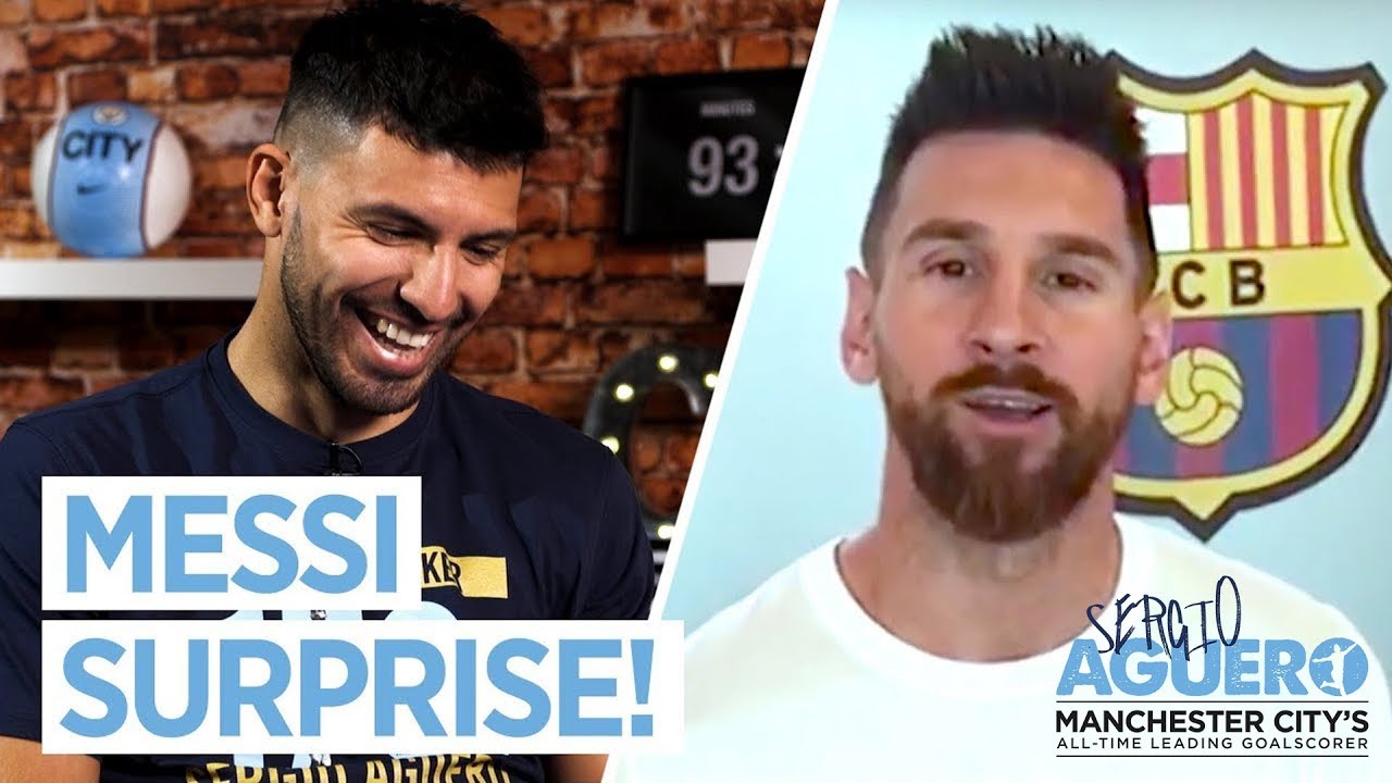 MESSI SURPRISES AGUERO! | Noel & Liam Gallagher sing for Sergio background