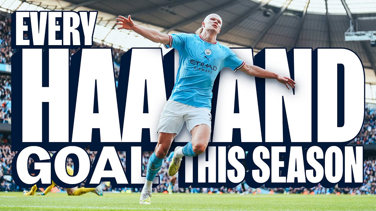 ALL 52 ERLING HAALAND GOALS! Man City Season 2022/23 | Every Goal background