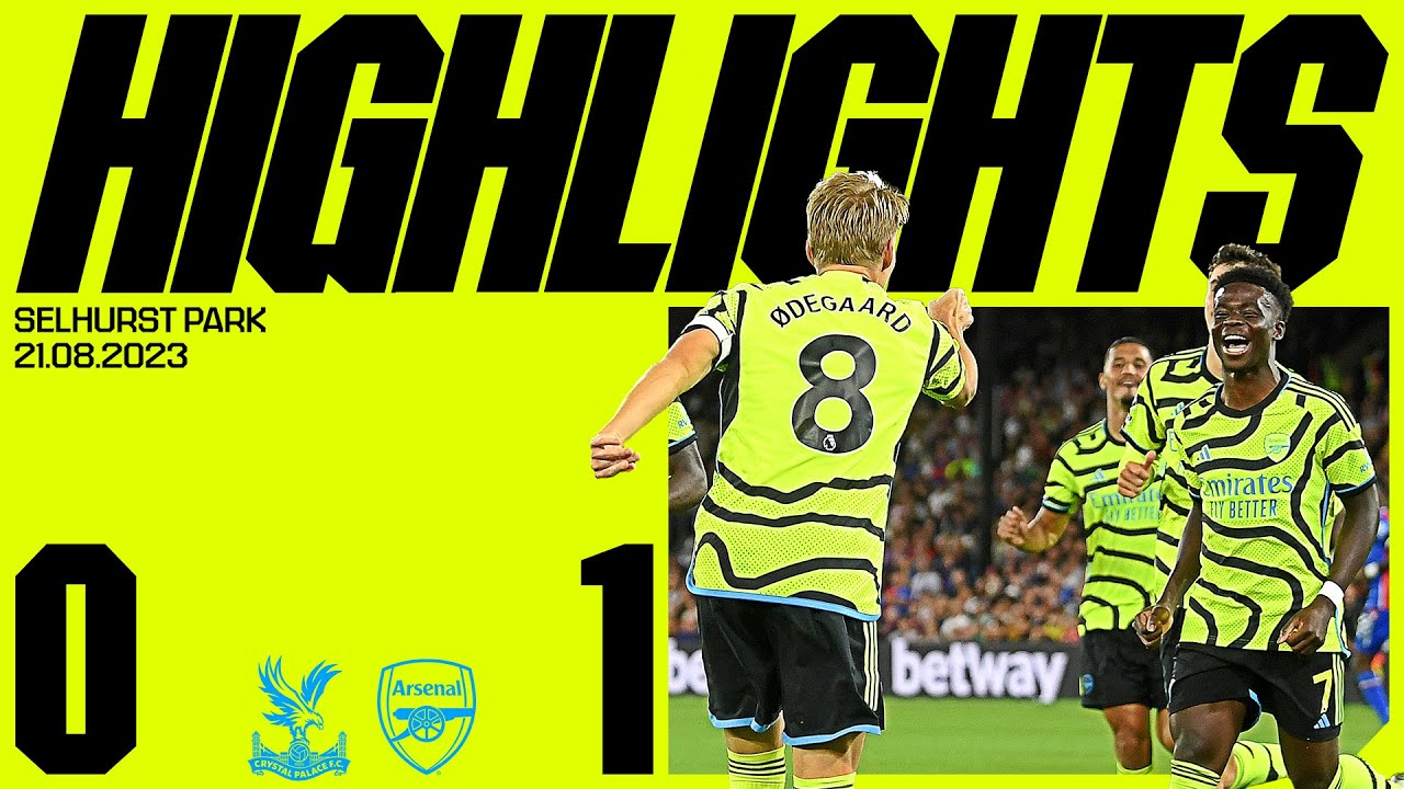 HIGHLIGHTS | Crystal Palace vs Arsenal (0-1) | Premier League | Odegaard background