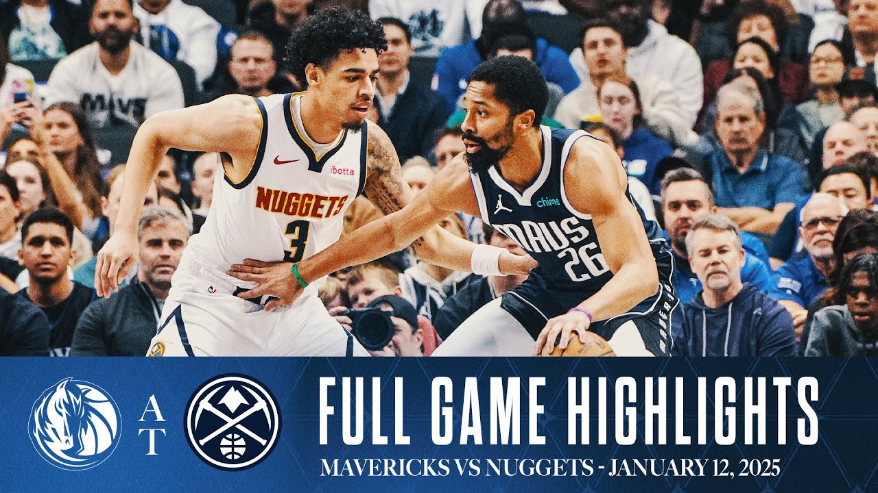 Dallas Mavericks Highlights vs. Denver Nuggets | January 12, 2025 background