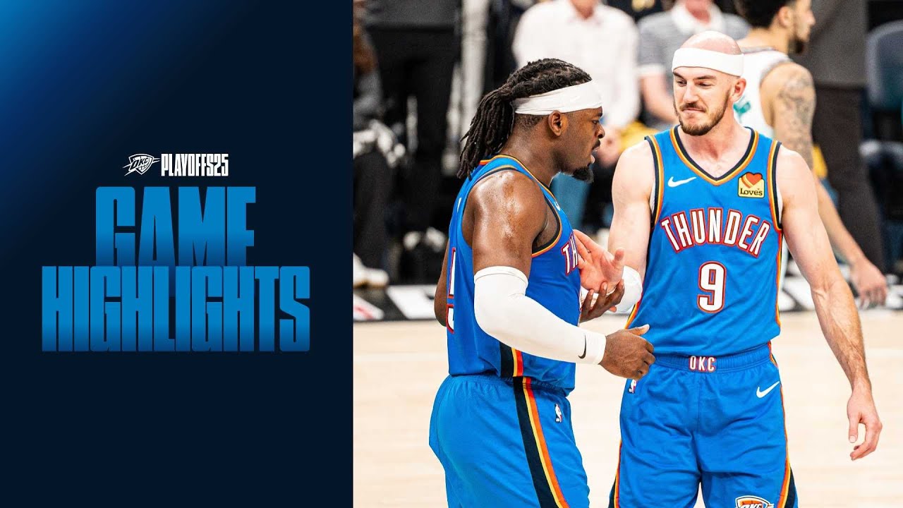 OKC Thunder at Memphis Grizzlies | Round 1 Game 3 Highlights | NBA Playoffs | April 24, 2025 background