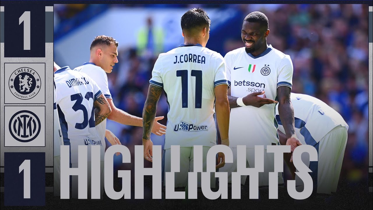 THURAM CON UN CAPOLAVORO πΌοΈπ€© | CHELSEA 1-1 INTER | HIGHLIGHTS | AMICHEVOLE 2024/25 β½β«π΅ background
