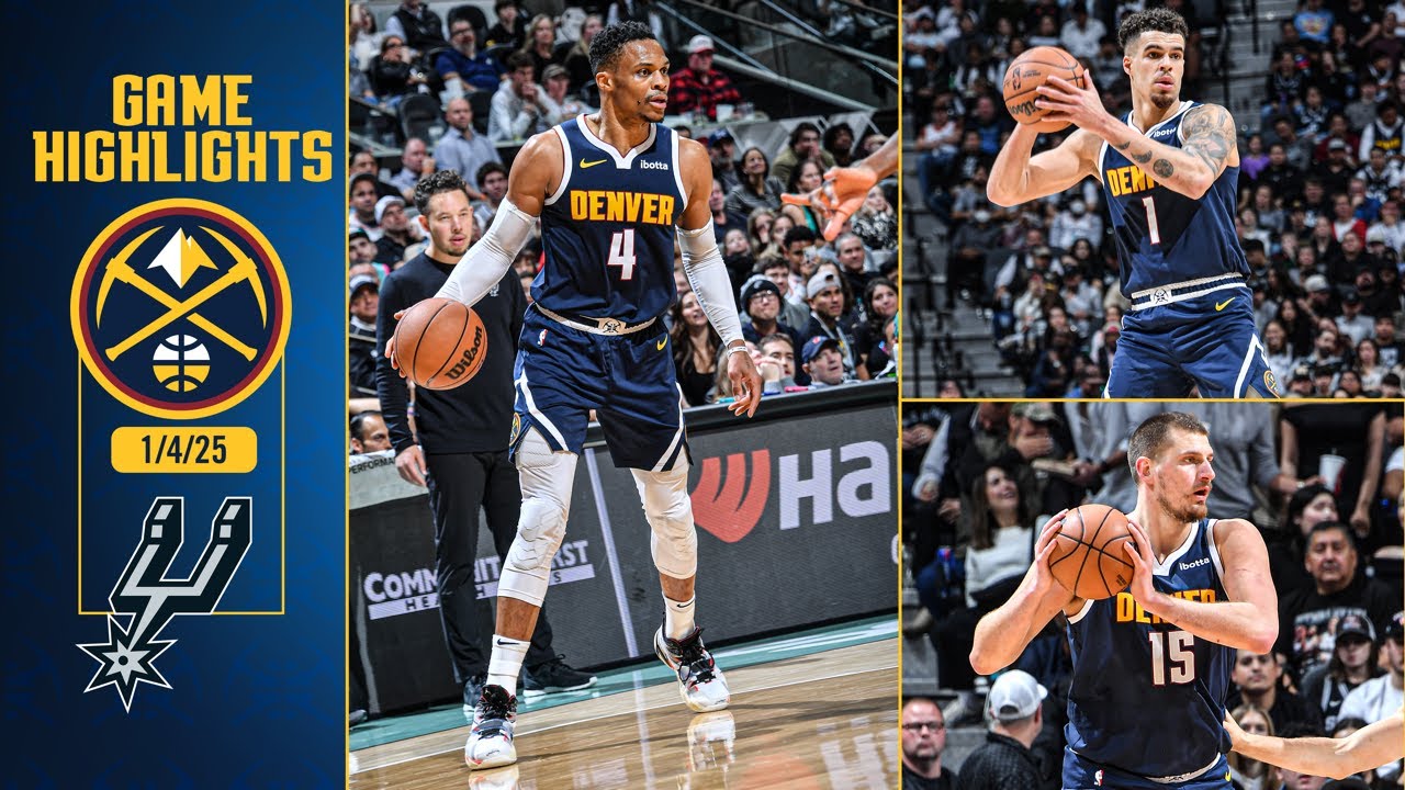 Denver Nuggets Beat San Antonio Spurs In OT ๐บ | Full Game Highlights 1/4/25 background