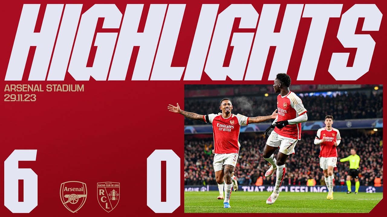 INTO THE UCL LAST 16! | Arsenal vs Lens (6-0) | Havertz, Jesus, Saka, Martinelli, Jorginho background