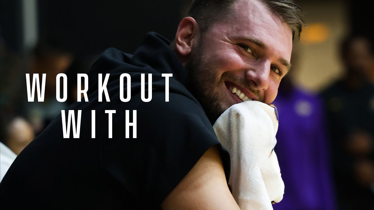 What is it like to workout with Luka Dončić? background