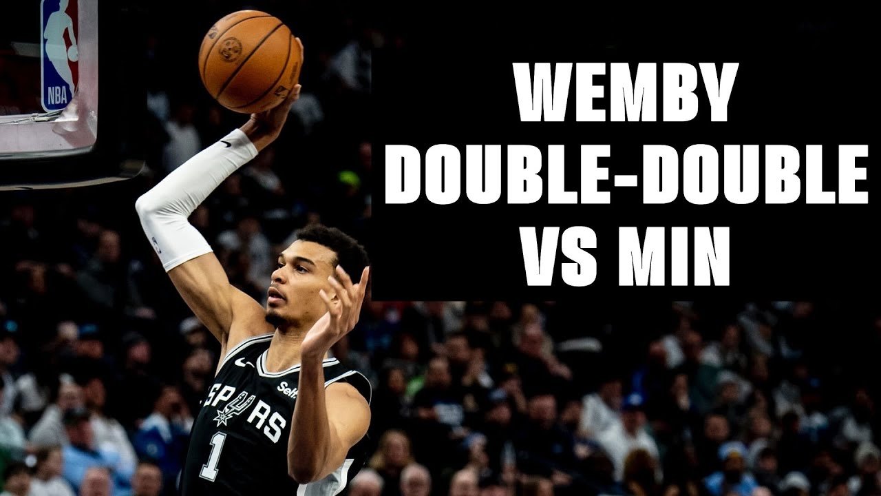 Victor Wembanyama's Double-Double vs Minnesota Timberwolves | 2.27.2024