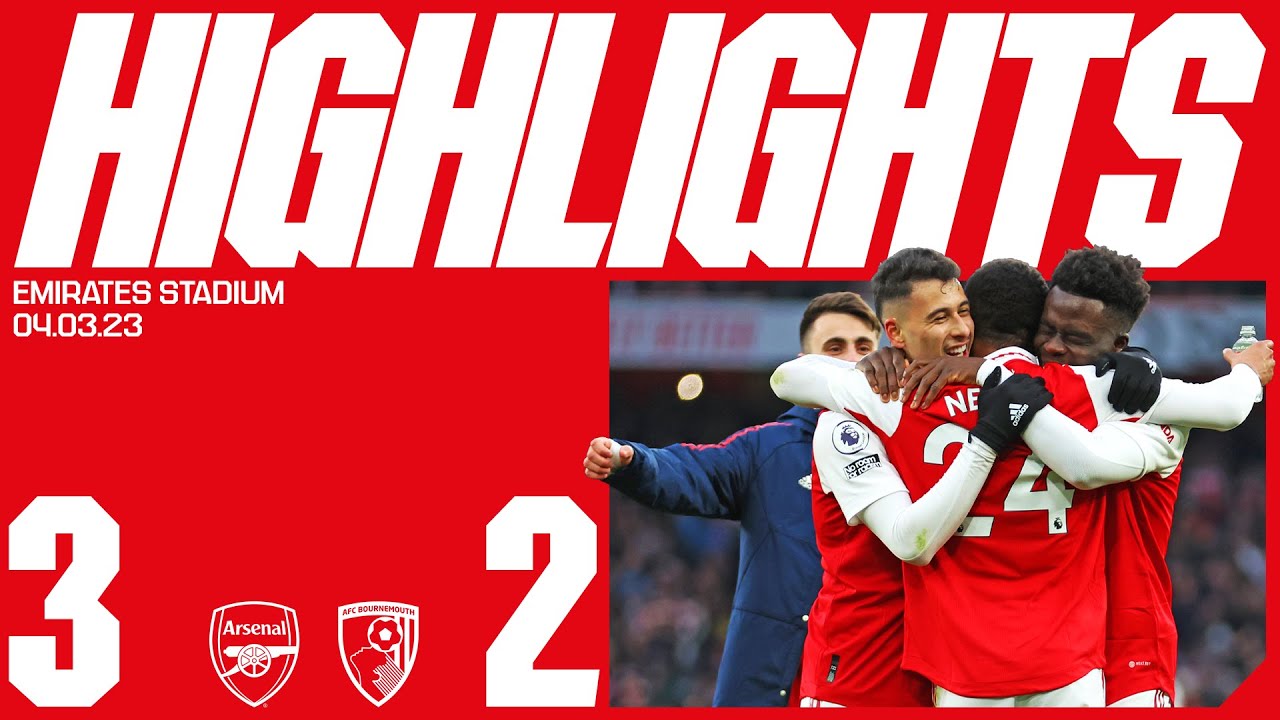HIGHLIGHTS | Arsenal vs Bournemouth (3-2) | Reiss Nelson completes an incredible comeback! background