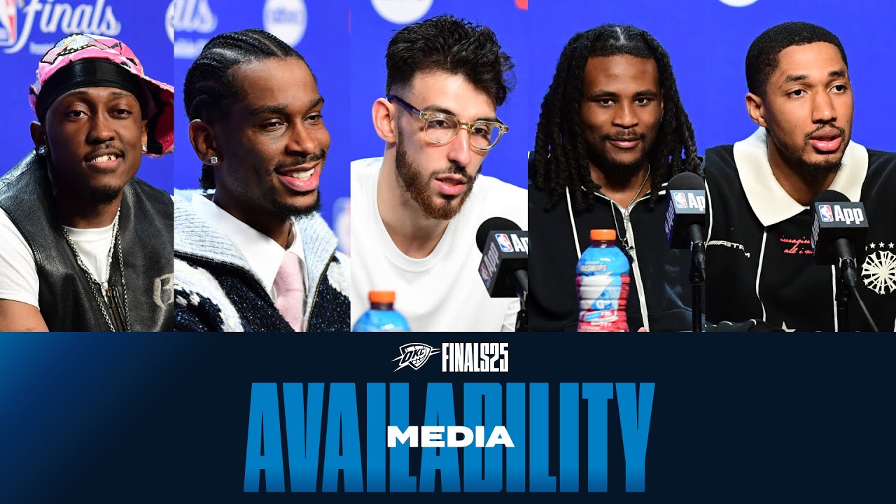 Post Game Media Availability | OKC Thunder vs Indiana Pacers | NBA Finals | June 16, 2025 background