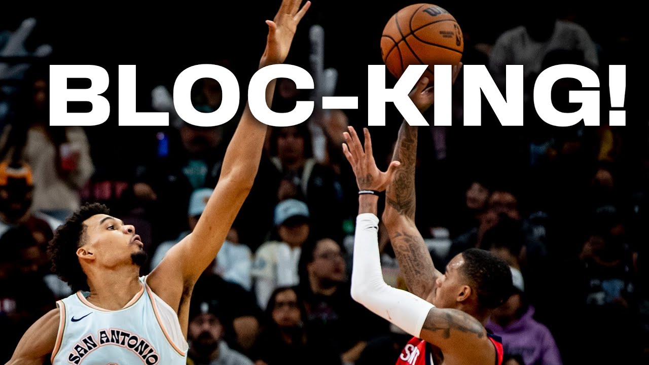 WEMBY LEADS THE LEAGUE WITH 3.4 BLOCKS PER GAME!