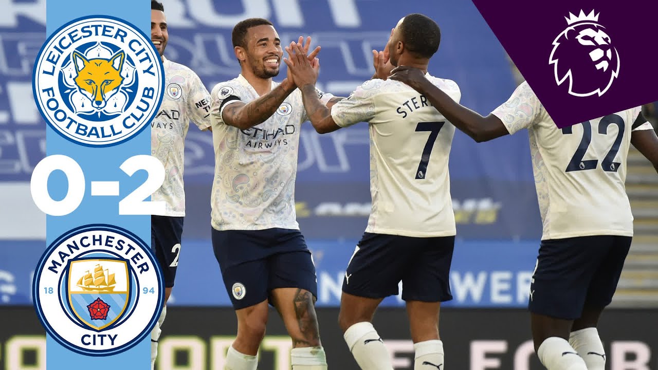 HIGHLIGHTS | Leicester 0-2 Man City | MENDY & JESUS background