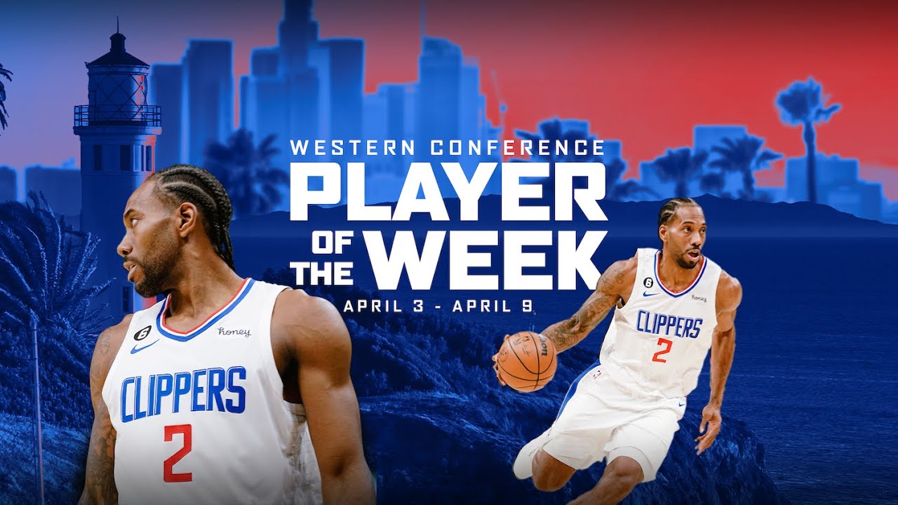 Kawhi Leonard named Player of the Week I LA Clippers background
