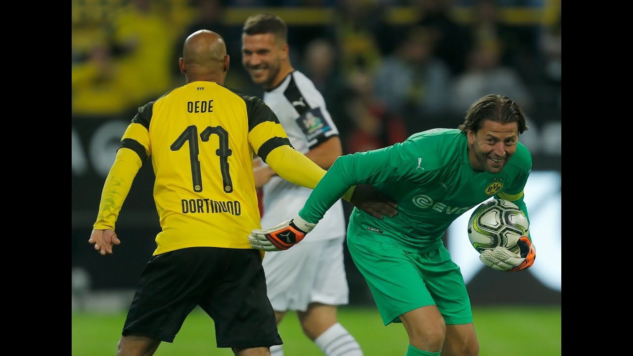BVB Allstars vs. Roman & Friends | All Goals and Highlights from Weidenfeller's Testimonial background