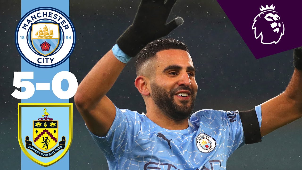 Highlights | Man City 5-0 Burnley | MAHREZ HAT-TRICK! background