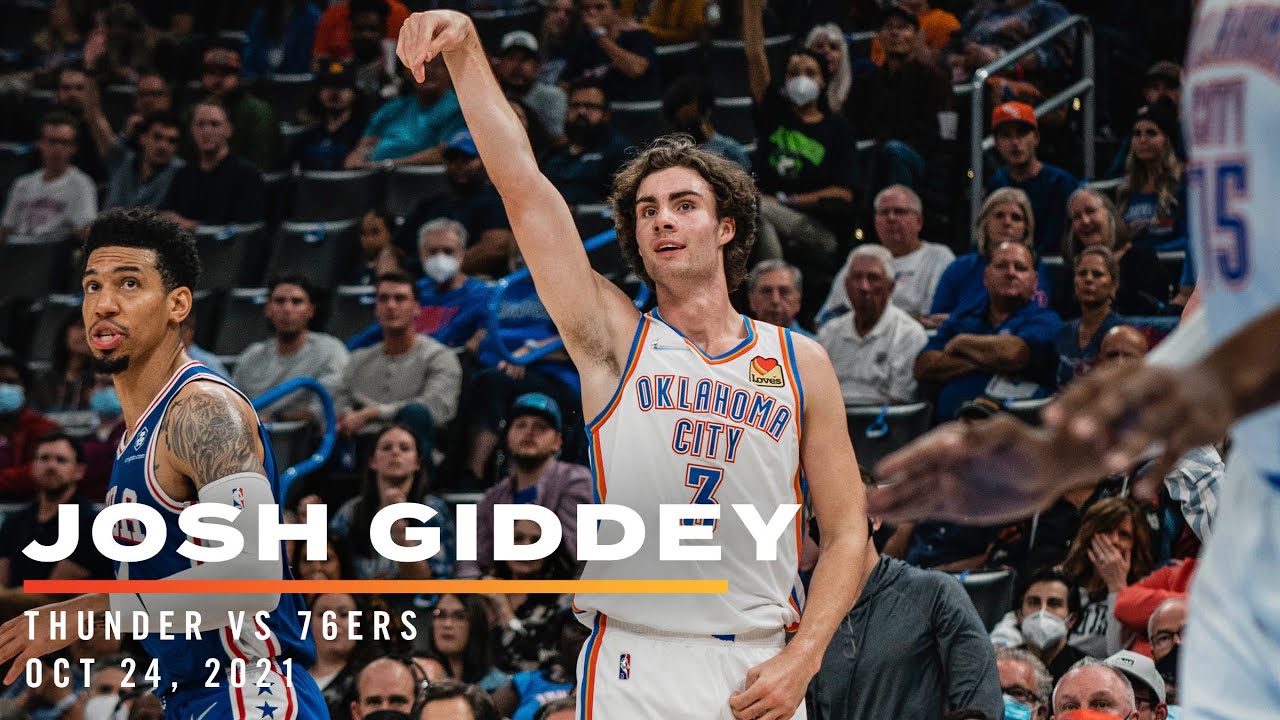 Highlights | Josh Giddey vs 76ers 10/24/2021 background