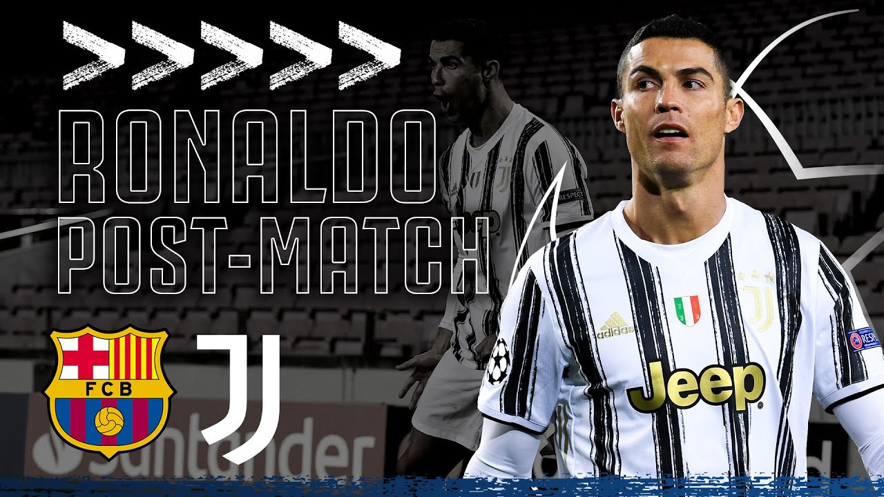 🎙 CRISTIANO RONALDO POST-MATCH INTERVIEW | FC BARCELONA 0-3 JUVENTUS | CHAMPIONS LEAGUE background