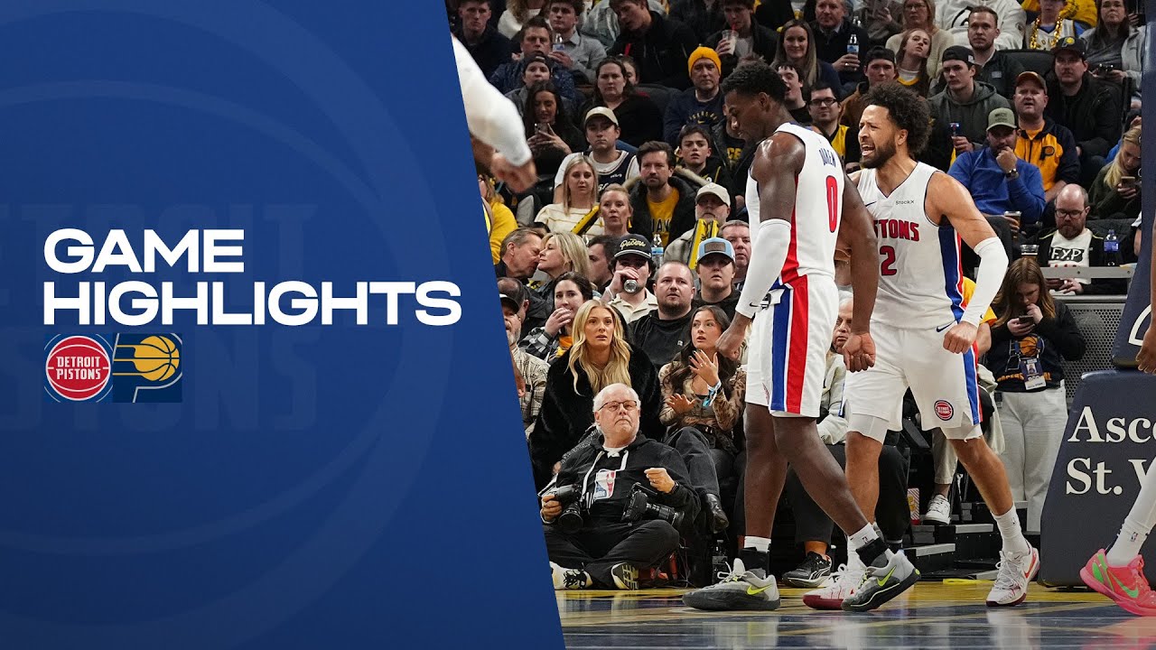 GAME HIGHLIGHTS: Detroit Pistons @ Indiana Pacers background