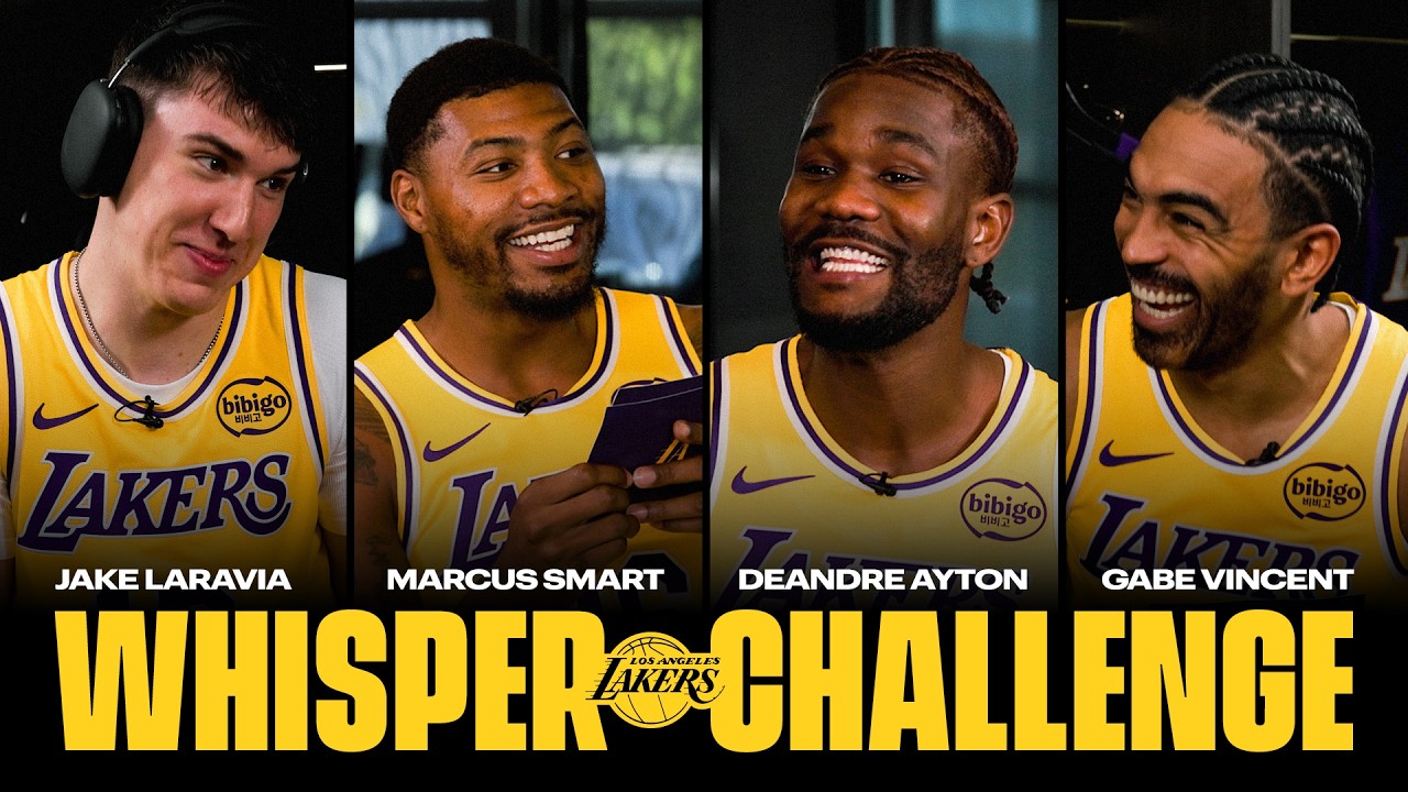 Lakers vs the Whisper Challenge was Absolute COMEDY background