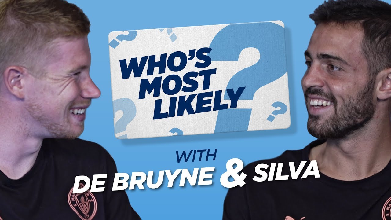 100m SPRINT RACE?! | WHO'S MOST LIKELY? | DE BRUYNE & BERNARDO SILVA background