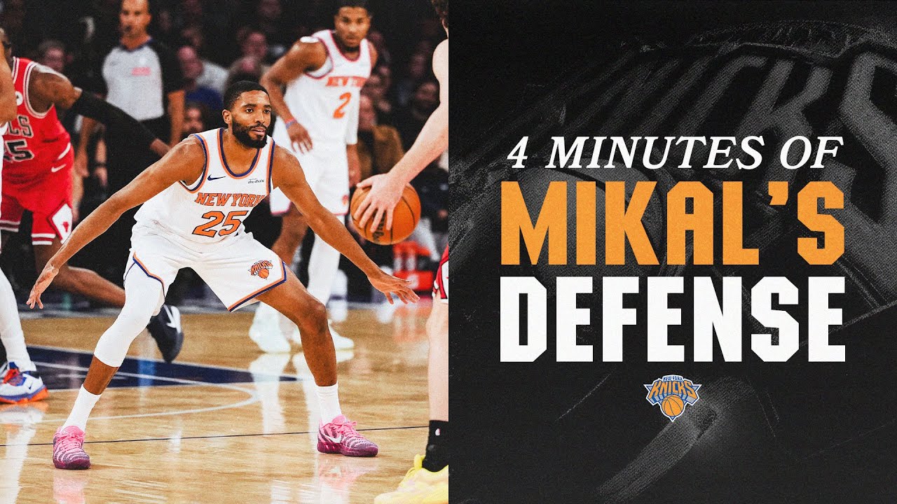 Four minutes of Mikal Bridges DEFENSE background