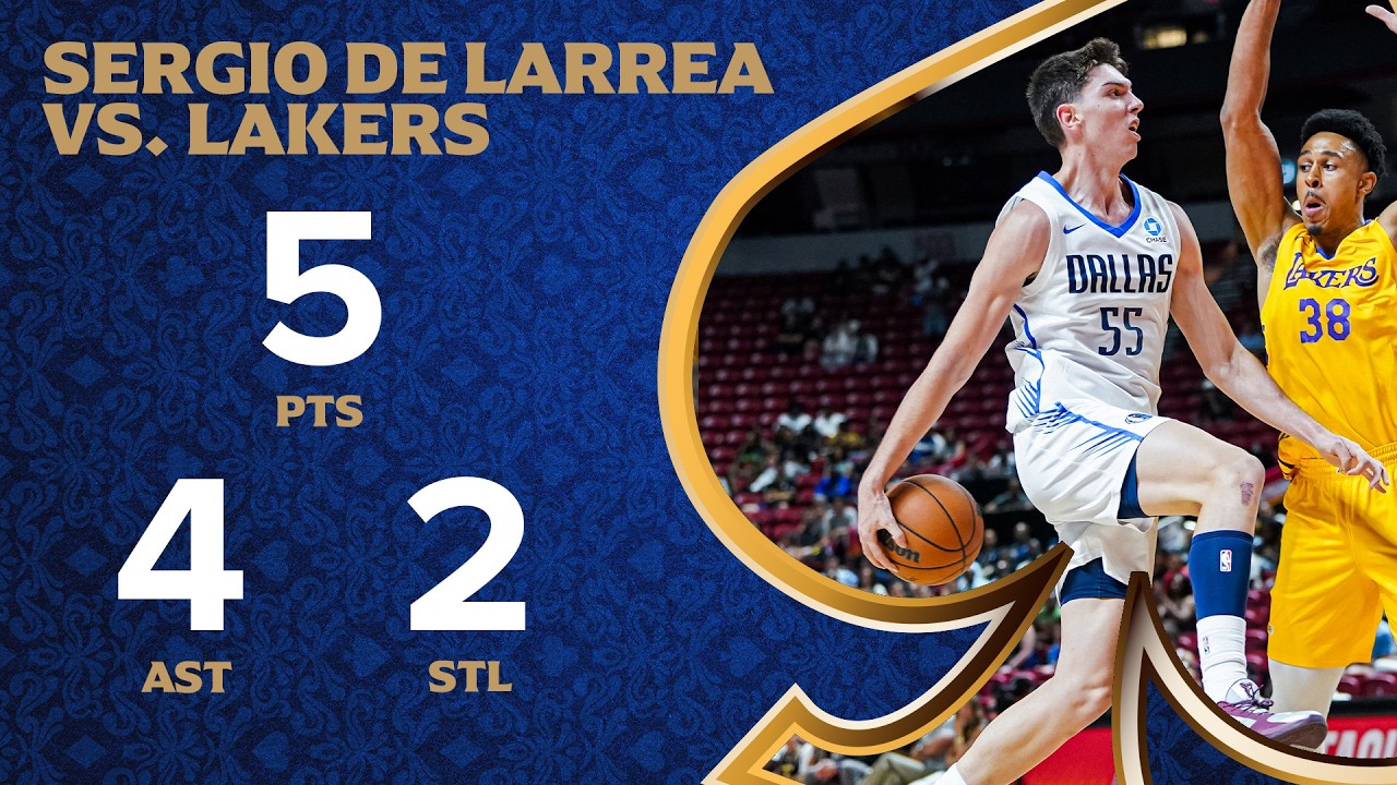 Sergio De Larrea (5 PTS 4 AST) Highlights vs. Los Angeles Lakers Summer League | July 11, 2026