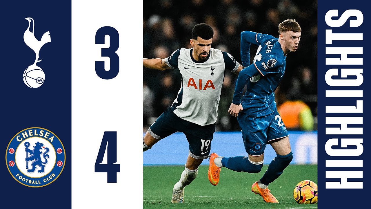 Tottenham Hotspur 3-4 Chelsea | Premier League Highlights background