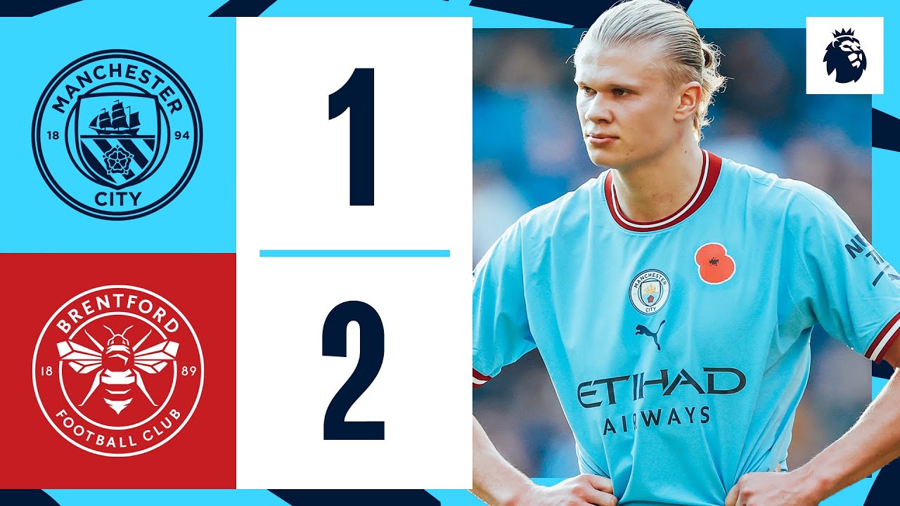 Highlights | Man City 1-2 Brentford | Foden and Toney Goals | Premier League