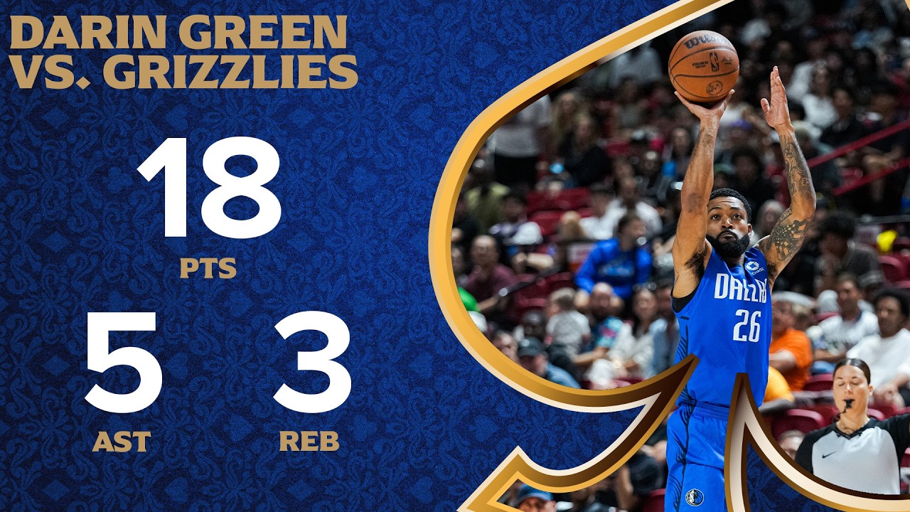 Darin Green (18 PTS 5 AST) Highlights vs. Memphis Grizzlies Summer League | July 13, 2026