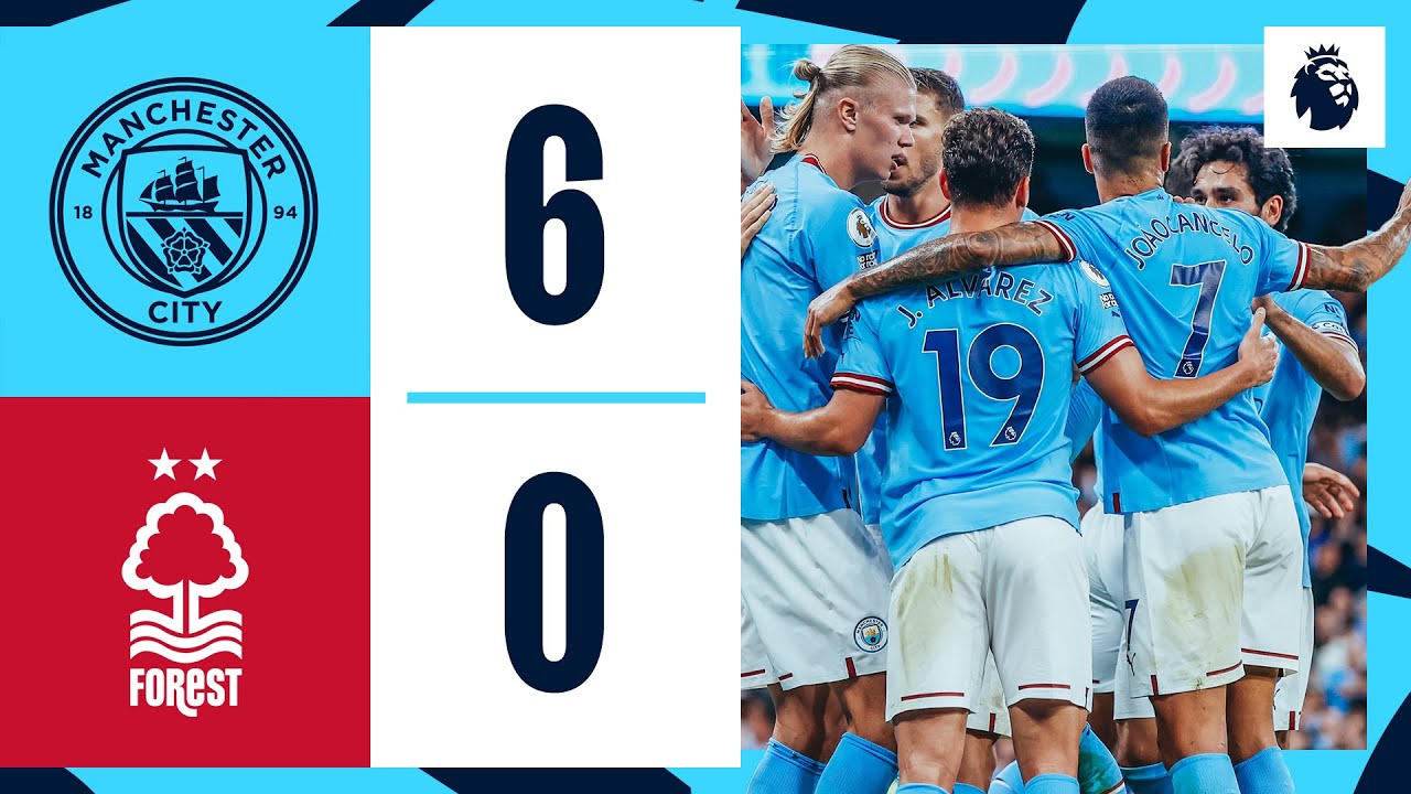 HAALAND NETS ANOTHER TREBLE AS CITY HIT SIX | Man City 6-0 Nottingham Forest | Premier League