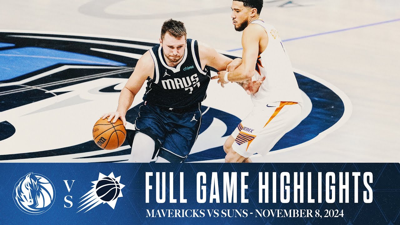 Dallas Mavericks Highlights vs. Phoenix Suns | November 8, 2024 background