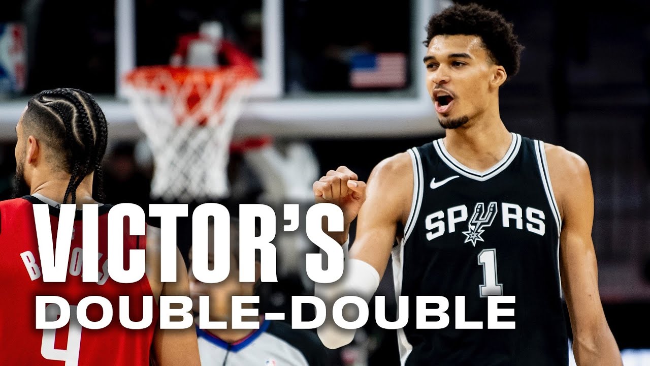Victor Wembanyama's 20 REBOUNDS vs HOU | 10.28.24 background
