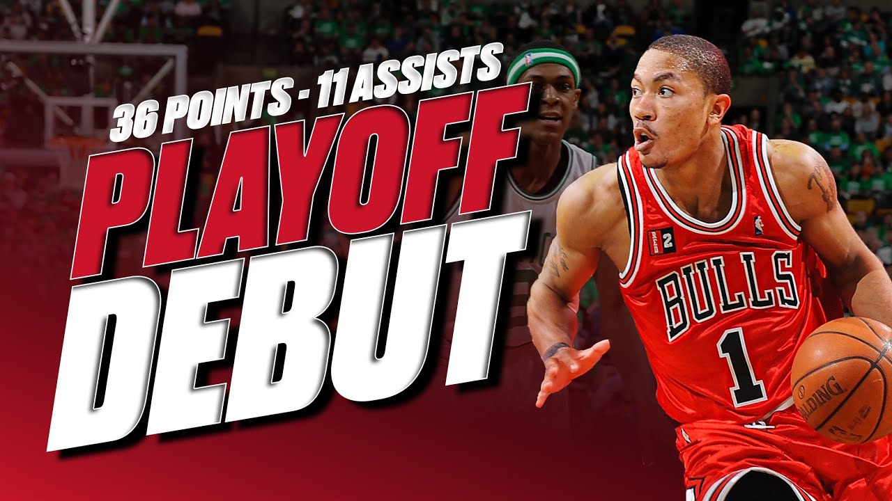 Derrick Rose's HISTORIC Playoff Debut vs. Boston (Full Highlights) background
