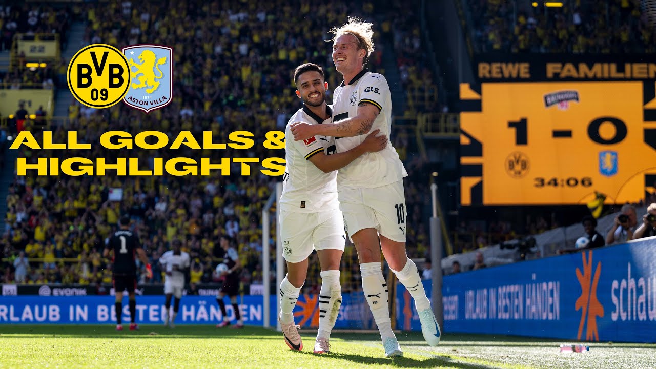 BVB - Aston Villa 2:0 | All Goals & Highlights background